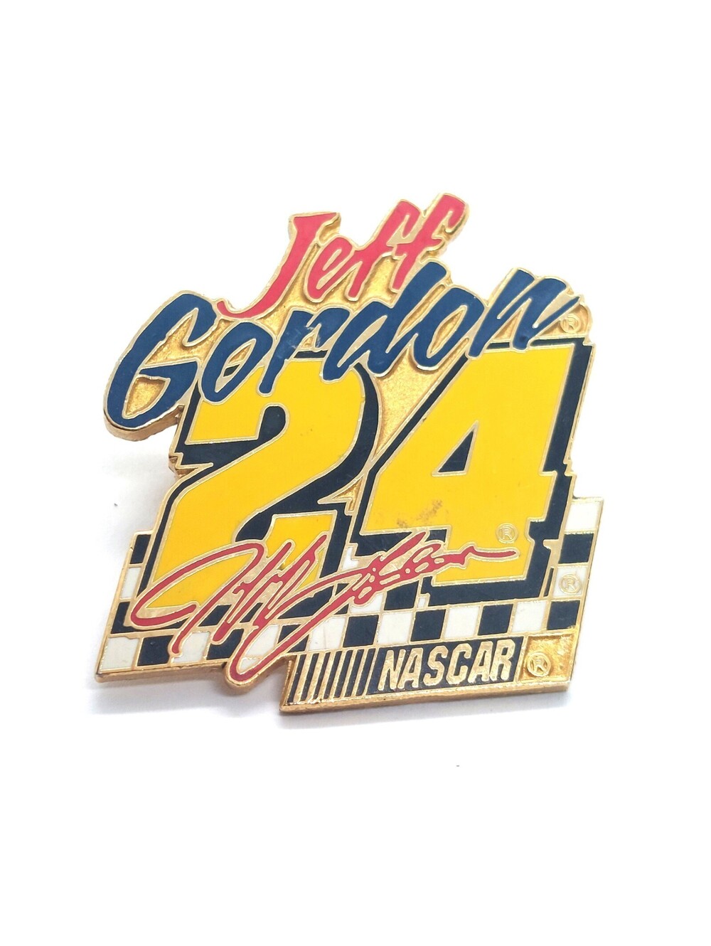 Jeff Gordon NASCAR Pin Number 24 Racing Car Driver Enamel Collectors